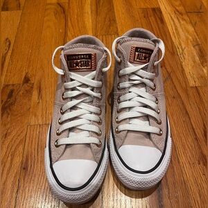 CONVERSE CHUCK TAYLOR ALL STAR MADISON WOMEN’S SNEAKER-TAUPE SIZE 5, WOMANS